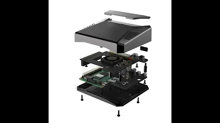 Argon ONE M.2 케이스, 라즈베리파이 4 모델 b용, USB 3.0 보드에 M.2 SATA SSD 장착, UASP 지원, 팬 내장, RPI 4 용 알루미늄