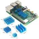 4RBBBB Heat Sink KIT, Комплект из 4-х алюминиевых радиаторов для Raspberry Pi 4