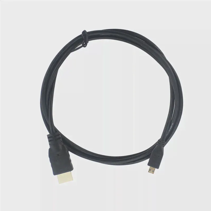 🛍 Raspberry Pi 4 Micro HDMI-совместимый кабель 1,5 м, Кабель-адаптер с золотистым покрытием для Raspberry Pi 4 Model B для HDTV Мобильный телефон-2