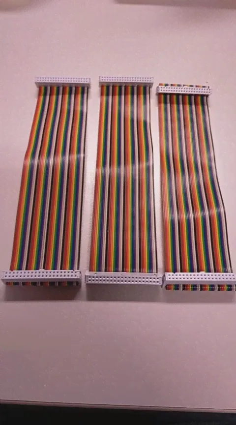 🛍 40pin GPIO адаптер кабель 20 см штекер-гнездо GPIO кабель 2x20 разъем гнездо-гнездо Радужный кабель для Raspberry Pi 4 3B +-3