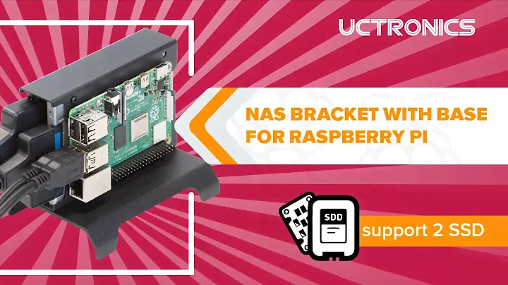 RPI SSD Case w/ Stand (for Raspberry Pi 4 Model B)