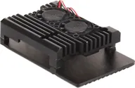 Aluminium Case for Raspberry Pi 3B+, Dual Fans [Black], Алюминиевый корпус для Raspberry Pi 3 с вентиляторами