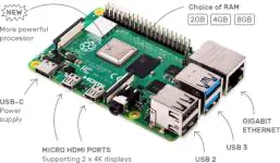 Raspberry Pi 4 Model B 4GB (44589 / RA545) - Микрокомпьютер