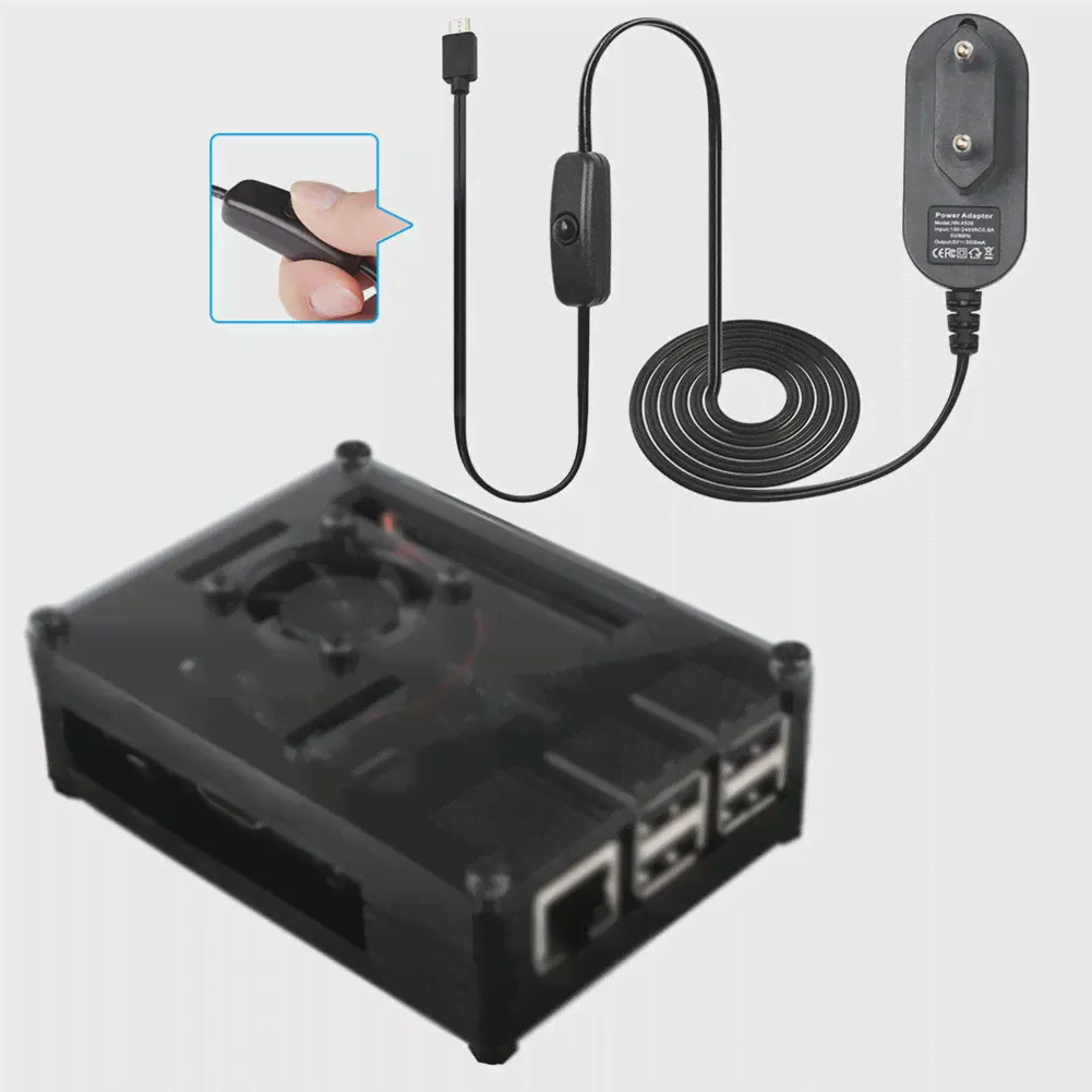 Адаптер питания для Raspberry Pi 4 поколения 4B 5В 3A Type-C зарядное устройство с европейской и американской вилкой блок питания для Raspberry Pi 4 Model B (art.: 3920b59a669f7)-3