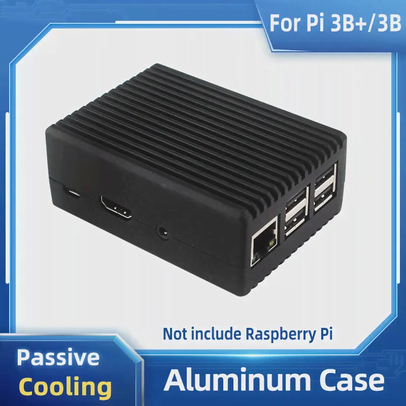 Алюминиевый корпус Raspberry Pi 3, пассивная охлаждающая броня, металлический корпус с термоподушкой, радиатор для Raspberry Pi 3, модель B + 3B-0