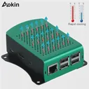 🛍 Корпус Raspberry Pi 3, алюминиевый, серебристый, зеленый, черный, металлический корпус, совместимый с Raspberry Pi 3 Model B Raspberry Pi 4