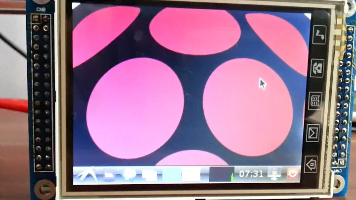 Raspberry PI with 3.2" 320x240 TFT LCD screen + Touchscreen