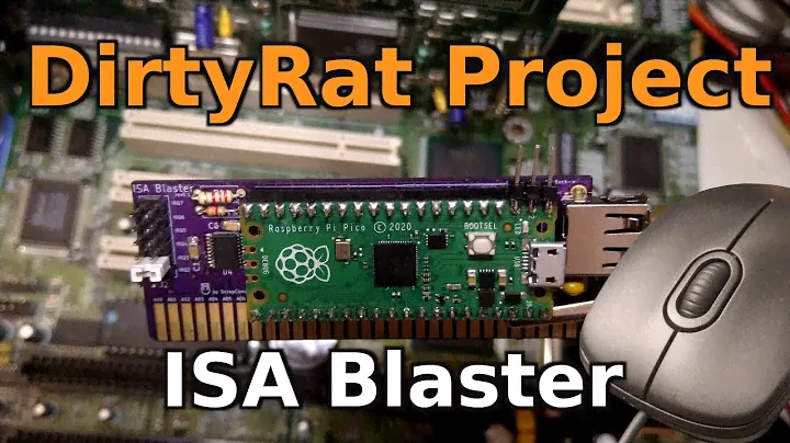 ISA Blaster: DirtyRat Project (USB Mouse on a Pico-powered ISA card in DOS) (Part 2)