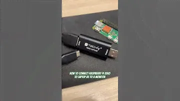 How to connect Raspberry Pi zero to laptop as to a monitor