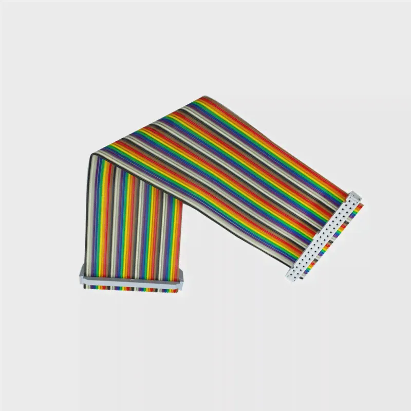 🛍 40pin GPIO адаптер кабель 20 см штекер-гнездо GPIO кабель 2x20 разъем гнездо-гнездо Радужный кабель для Raspberry Pi 4 3B +-1