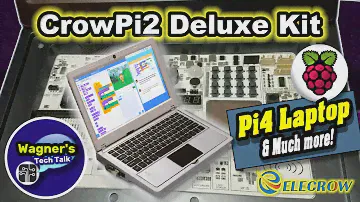 CrowPi2 Deluxe Kit - Raspberry Pi 4 Laptop and MUCH More!