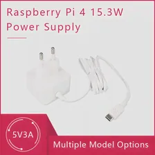 Источник питания Raspberry Pi 4 15,3 Вт USB-C - Официальный и Рекомендуемый адаптер Type-C для Pi4B
