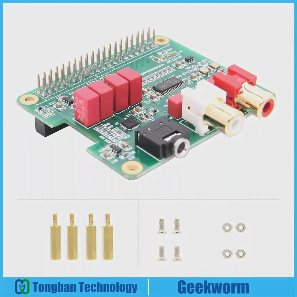 Плата расширения Raspberry Pi DAC PCM5122, аудиомодуль HIFI, совместимый с Raspberry Pi 4, Pi 3 Model B + (Plus), 3B, 2B, B +