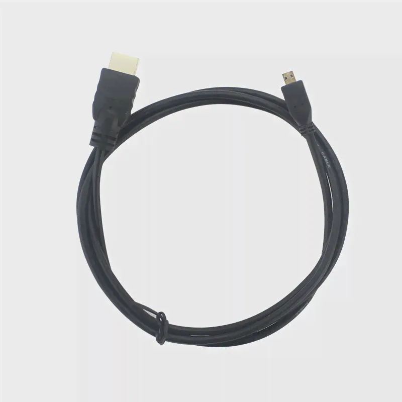 🛍 Raspberry Pi 4 Micro HDMI-совместимый кабель 1,5 м, Кабель-адаптер с золотистым покрытием для Raspberry Pi 4 Model B для HDTV Мобильный телефон-3